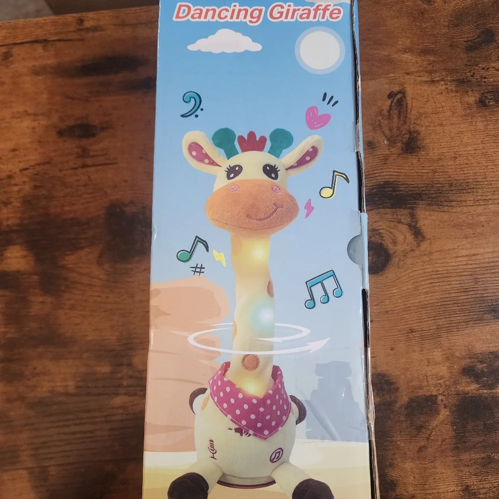 Dancing Talking Giraffe Toy, Stuffed Animal Baby Toy repeating What You Say.